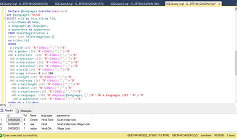 sql like statement for multiple values.